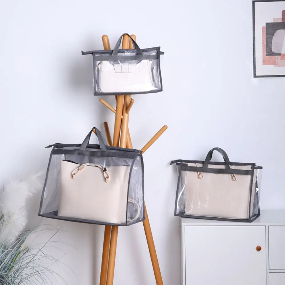 

Simple Dustproof Waterproof Storage Bag Handbag Transparent Dust Bag PVC