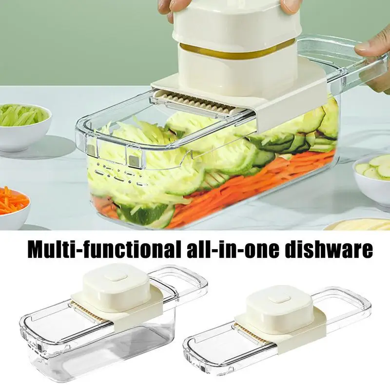 

Household Kitchen Vegetable Slicer Shredder Multifunctional Carrot Peeler Fruit Garlic Potatoes Grater Vegie Grater Kitchen Tool