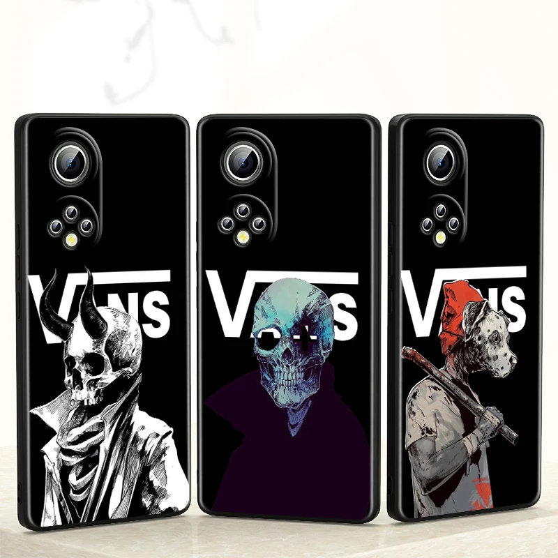 

Funny Cute Skeleton Art for Honor 60 50 30 20 Pro Plus 5G Funda Coque Capa Magic3 Play5 5T Luxury Soft Black Phone Case