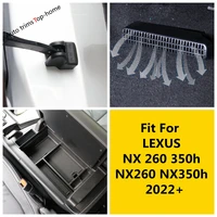 car central control storage box door lock stopper seat under ac air duct vent cover for lexus nx 260 350h nx260 nx350h 2022 2023