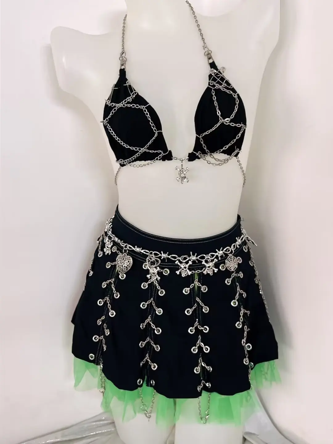 Кроп-топ y2k аксессуары кроп-топ модные топы бюстье футболка в - Цена: 28