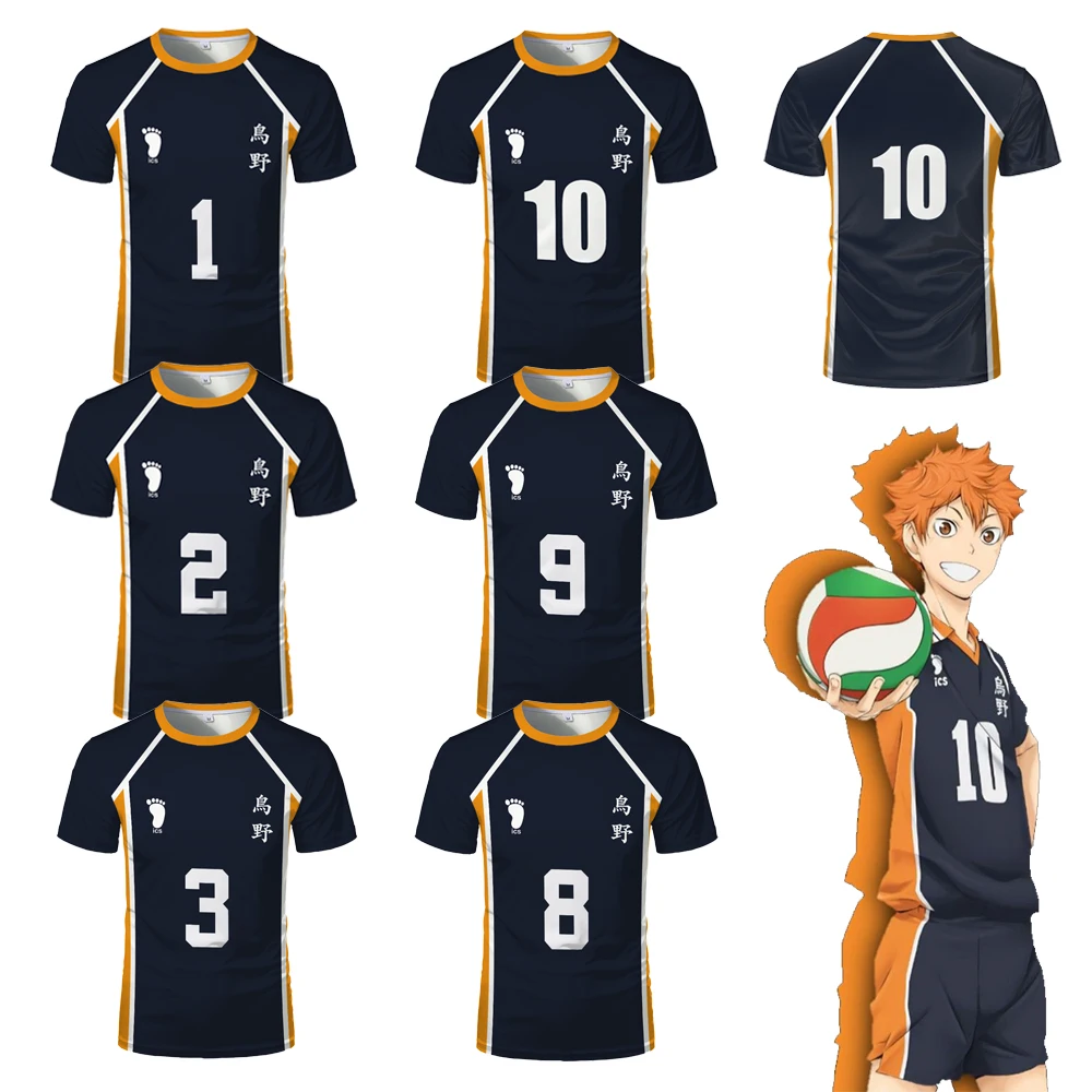 Аниме Haikyuu Cosplay Костюм Karasuno старшая школа волейбол клуб Hinata Shyouyou Kageyama спортивная