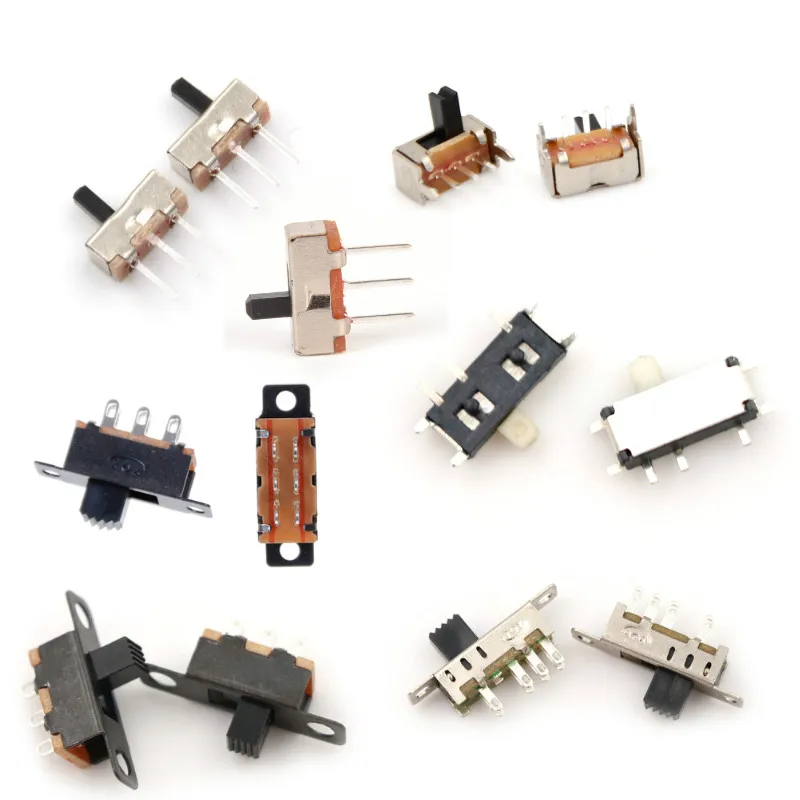 

10/20/40/50pcs Interruptor On-off Mini Slide Switch SS12d00 SK12D07 SS-12D00G3 SS22F32 MSK-12C01-07 SS23E04 SS12F15 SS12F15VG4