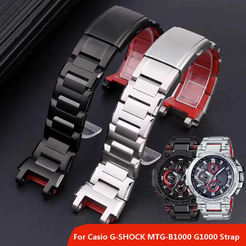 Для MTG Series Heart of Steel Casio G-SHOCK G1000 MTG-B1000 316L цепочка для часов из тонкой стали B1000 ремешок с браслетом для инструментов Для MTG Series Heart of Steel Casio G-SHOCK G1000 MTG-B1000 316L цепочка для часов из тонкой стали B1000 ремешок с браслетом для инструментов