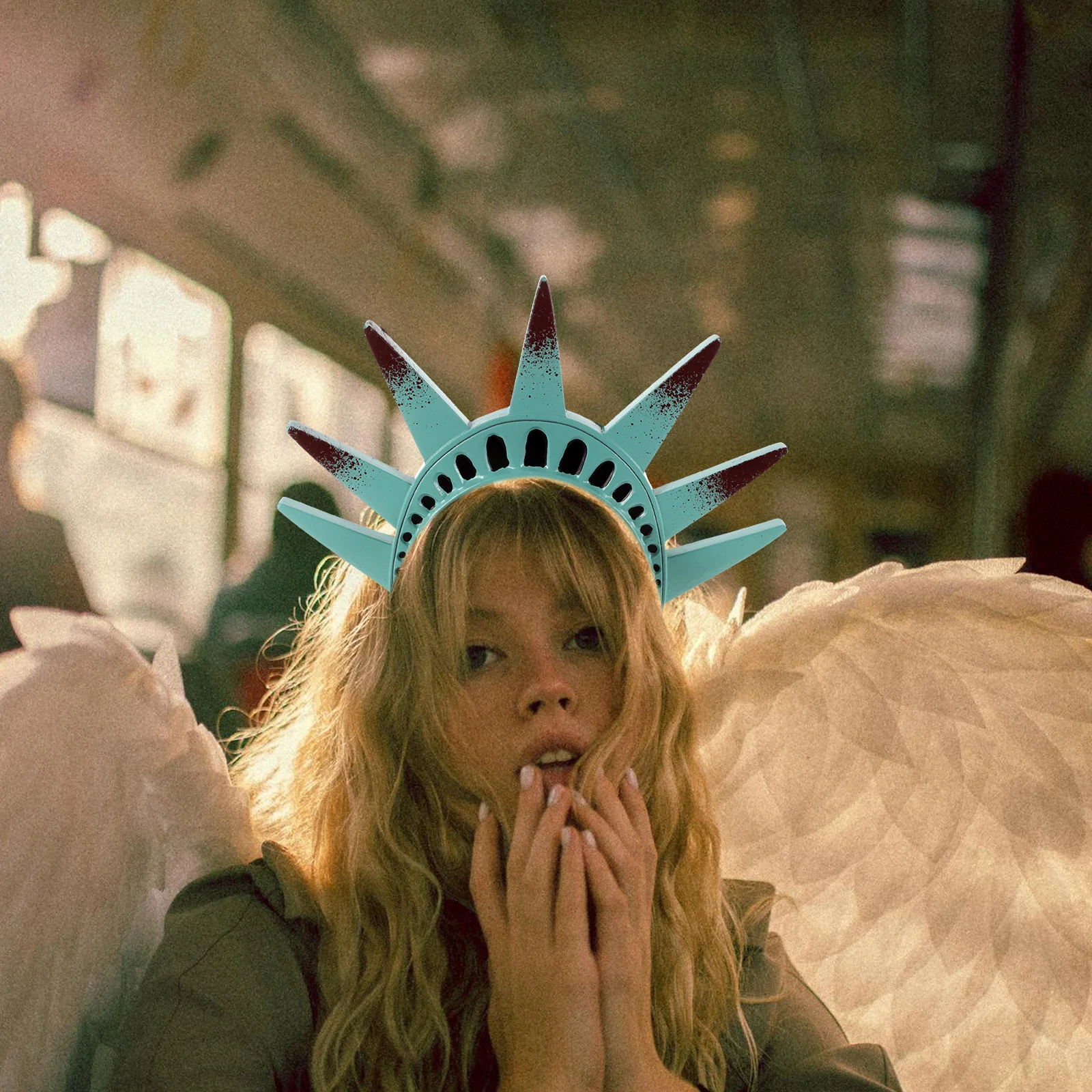 Повязка на голову богини городской сувенир статуи корона головного убора факел