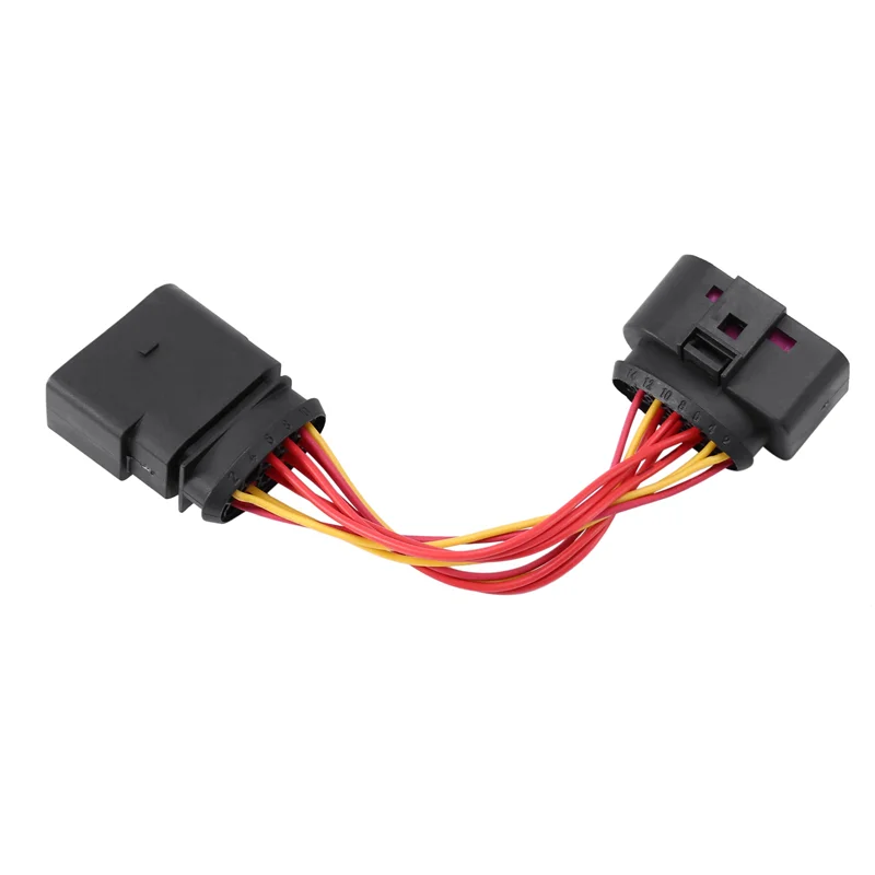 Фото Well 2X автомобильные ксеноновые фары HID от 10 до 14-контактного разъема адаптера для 1J0973835 1J0973737 автомобильные аксессуары №3