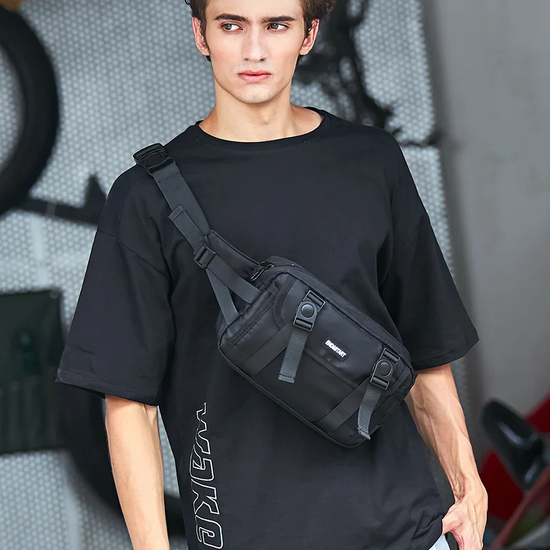 Men's Crossbody Shoulder Bag  Multi-Functional Large Capacity Chest Bag Casual Bag