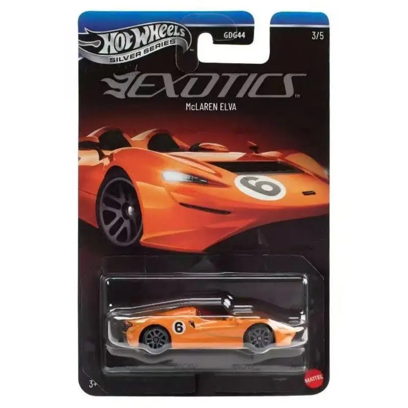 Фото Коллекционные модели автомобилей Hot Wheels из литого металла, серия Gdg44 Silver: Exotics Lamborghini Veneno, Ferrari LaFerrari, Pagani Utopia, McLaren Elva №5