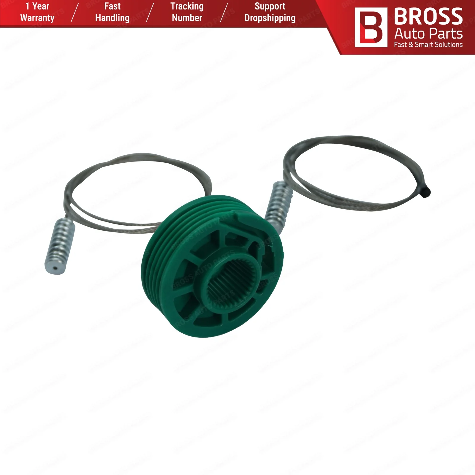 Комплект для ремонта оконного регулятора Bross BWR5209 задний левый 8 D0839461 Audi A4 S4 B5.