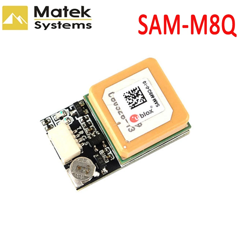 

MATEK Systems SAM-M8Q GPS Module 72-channel Support GLONASS Galileo QZSS SBAS 4~6V Uart Tx Rx Interface for RC FPV Racing Drone