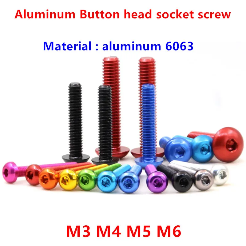 

Алюминиевые шестигранные болты Xyfster ISO7380 M3 M4 M5 M6