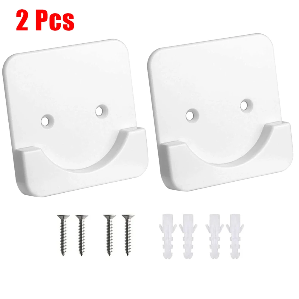 

2pcs Shower Curtain Rod Holder Adhesive Shower Rod Wall Mount Holder Bathroom Tool Shower Rod Tension Retainer No Drilling