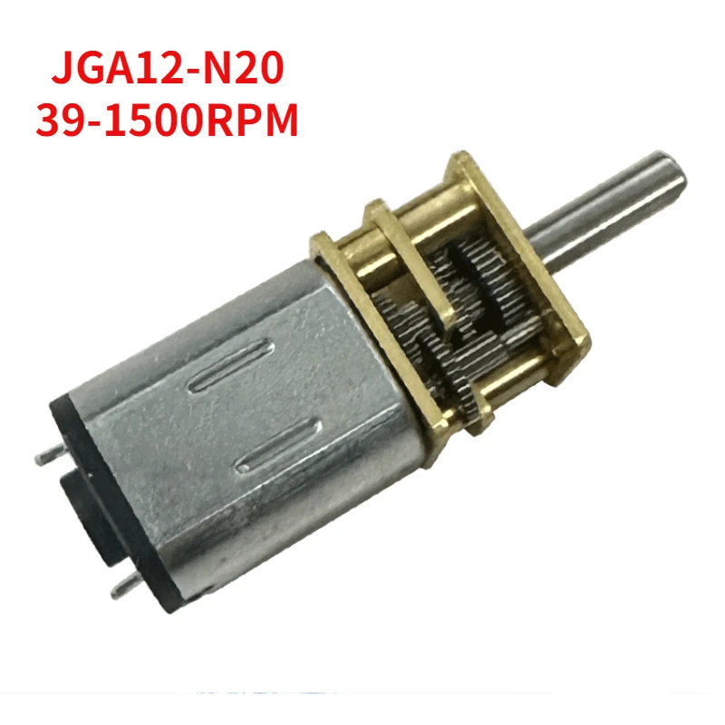 JGA12-N20 мини двигатель постоянного тока с низкой скоростью 3 в 6 в 12 В (39 об/мин 50 71 100 150 300 500 об/мин), умный автомобиль с крутящим моментом
