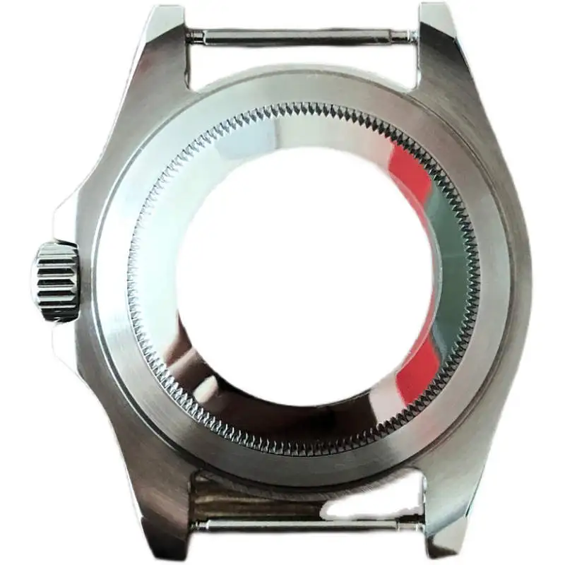 40mm Stainless Steel Sapphire Glass Watch Case Blue Luminous Dial With Hands Ceramic Bezel Ring Fit For RLX 2836 8215 Movement