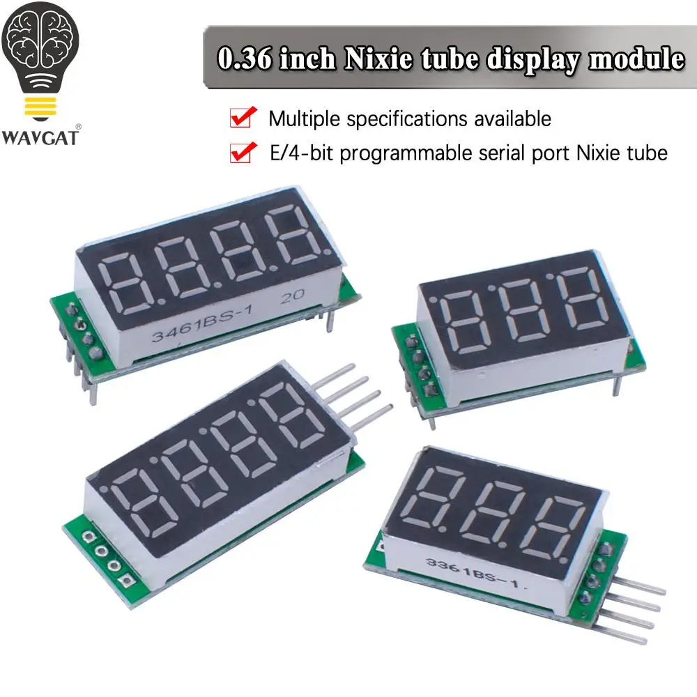 0,36 Nixie серийный nixie Static nixie TTL Nixie 3-битный 4-битный дисплей nixie для Arduino