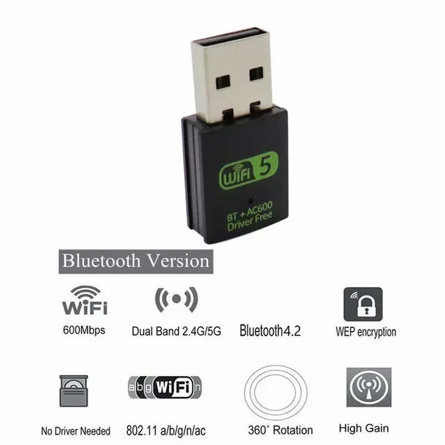 ICANNING WB601 Беспроводной адаптер Wi-Fi и Bluetooth