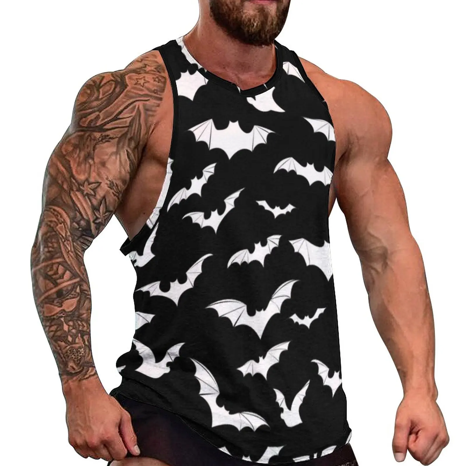 

Майка мужская летняя с принтом животных, крутая рубашка без рукавов, с графическим принтом, большие размеры 4XL 5XL