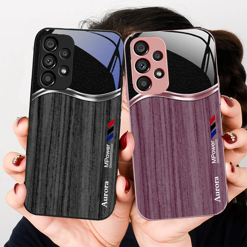 Деревянные элементы для Samsung Galaxy S23 U ltra 24 Plus S20 21 FE S25 Ultra A70 A72 73 51 52 53 Чехол телефона