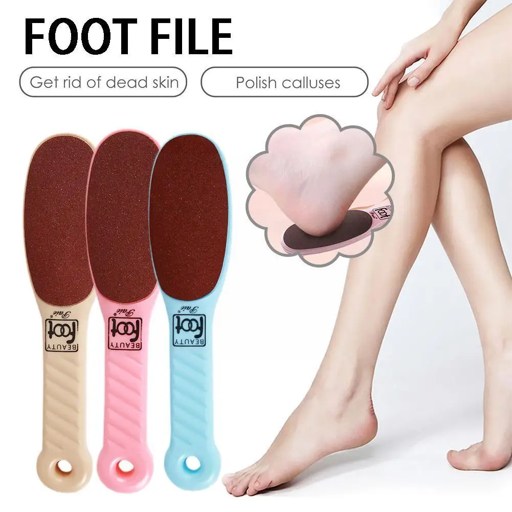 

Double Sides Foot File Feet Dead Skin Callus Remover Scrubber Foot Tools Handle Care Sandpaper Foot Pedicure Rasp Wooden Fo C8Q8