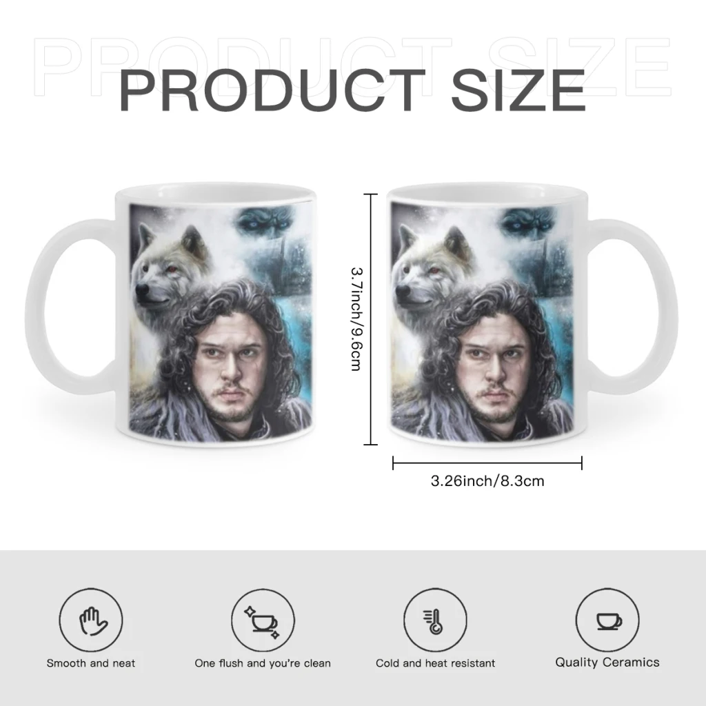 Кружка K-Kit Harington 11 унций керамическая кофейная кружка подарок друзьям на день
