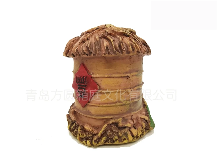 

small resin figure mental psychological sand table game box court therapy building granary/barn