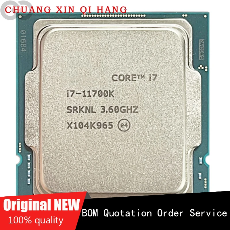 

Используется для I7 11700K Φ 3,6 ГГц Восьмиядерный 16-поточный ЦПУ процессор L3 = 16M 125W LGA 1200