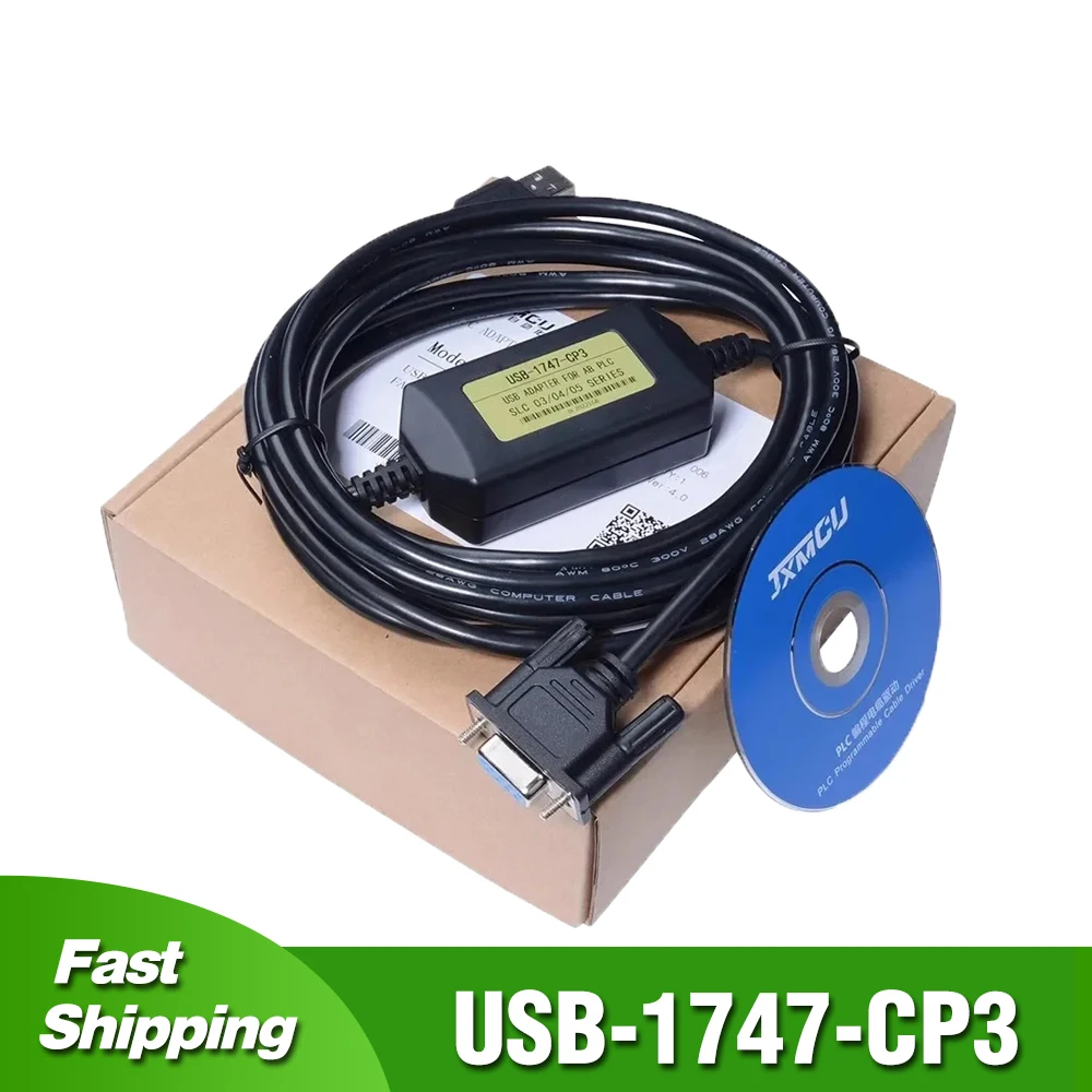 

USB-1747-CP3 для AB Allen Bradley SLC 5/03 5/04 5/05 Series программируемый кабель PLC