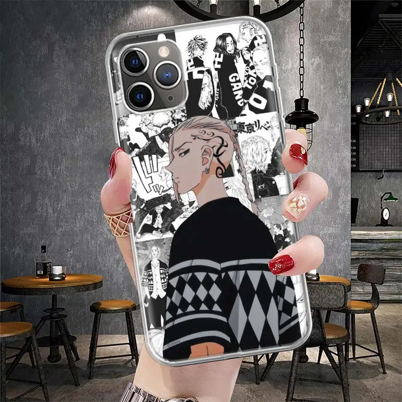 Мягкий чехол для телефона с аниме Токио Aevengers IPhone 11 13 16 Pro MAX 15 + 14 Plus 12 Mini X XS Apple 8 7 SE