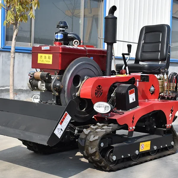 

Bulldozer Tiller Multi-function Agricultural cultivator machinery Farm Machine Rotary garden power mini crawler tractor