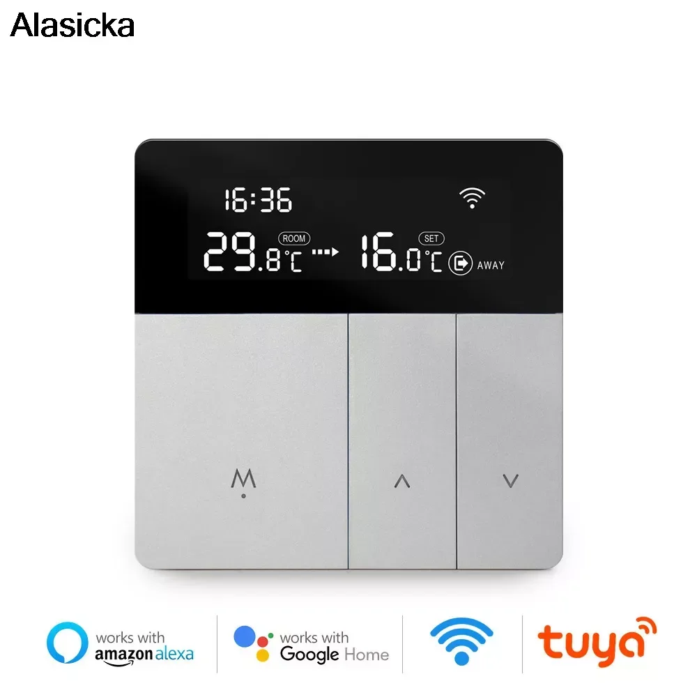 

APP WiFi inteligentny pilot 100-240V termostat regulator temperatury praca z Alexa Home Yandex Alice