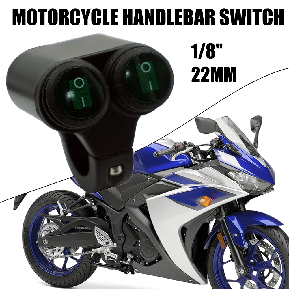 

Motorcycle ON/OFF Button Connector Push Button Switch Motorcycle Handlebar Switches For Motor ATV Bike Double ON-OFF Push Button