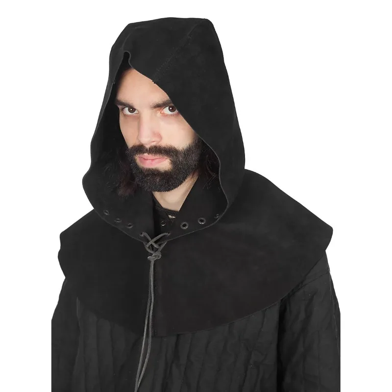 

Halloween Costume Nordic Death Medieval Viking Hooded Cape Cospiay Costume