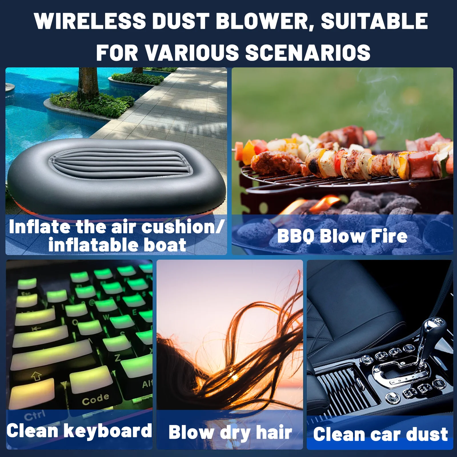 800 Вт бесконечная скорость регулирования воздуха воздуходувка пылеочиститель