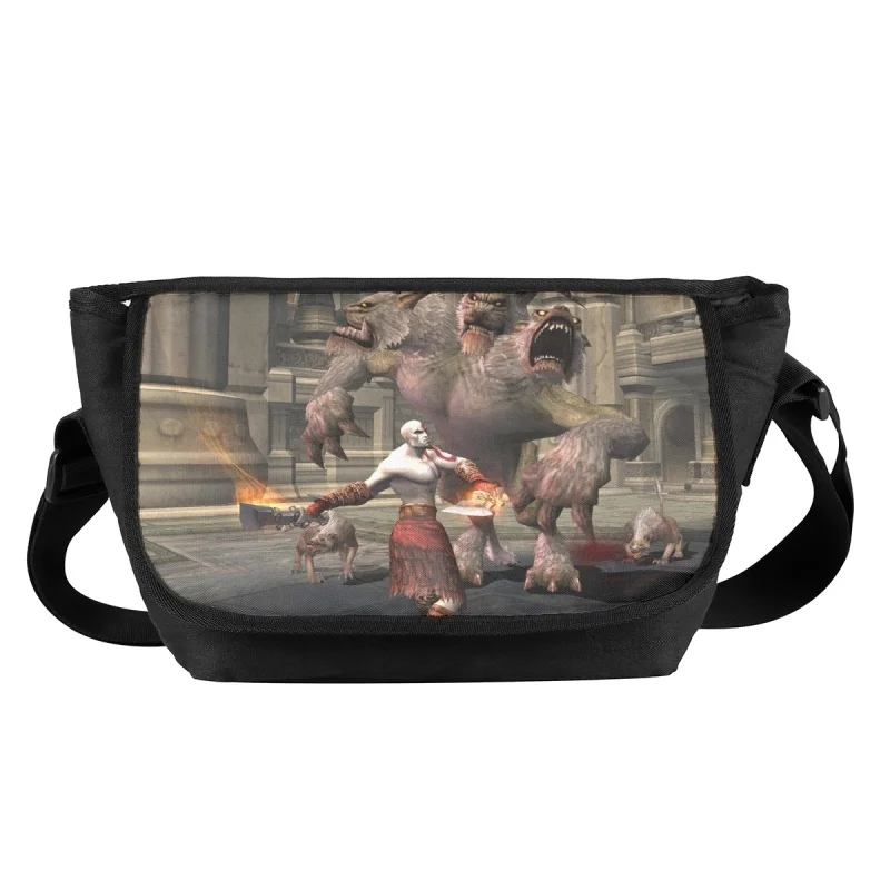 God of War Print Waist Bag Unisex Outdoor Crossbody Bags for Man Chest Belt Bag Travel Mobile Phone Bag Chest Pack Bolsillos