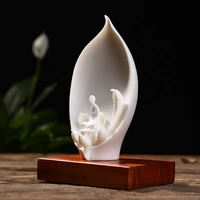 creative ceramic chinese zen character desktop decoration blanc de chine decorative crafts