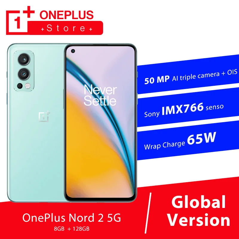 Смартфон глобальная версия OnePlus Nord 2 8 ГБ 128 камера 50 МП с искусственным