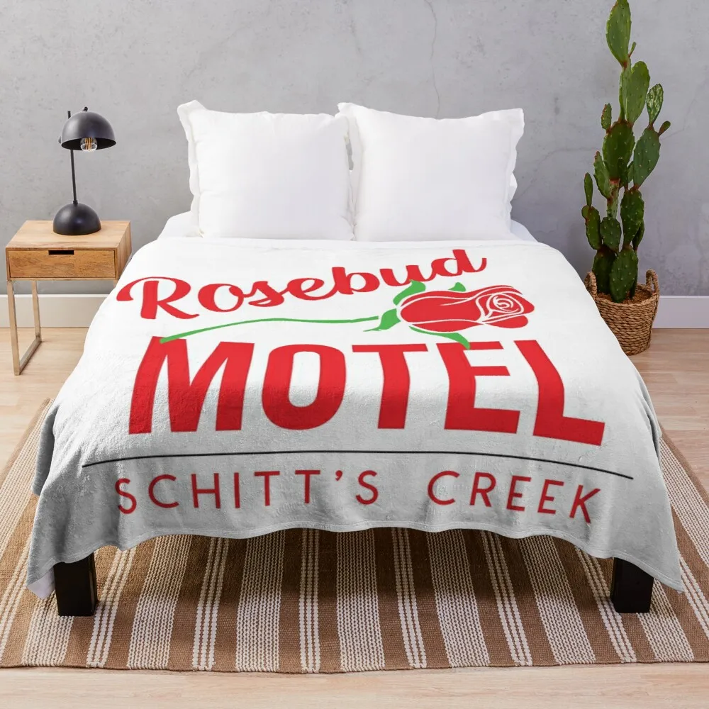 

Rosebud Motel Throw Blanket Sofa quilt fleece bkanket blanket luxury brand throw blanket fur