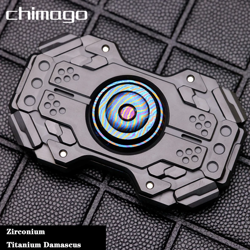 Chimago EDC Fidget Spinner Zirconium Titanium Alloy Decompression Male Metal Carry Toy Gift EDC enlarge