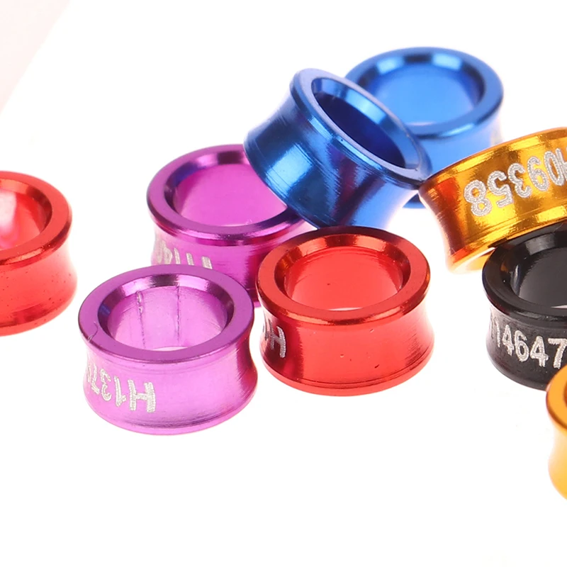 10x Алюминиевые кольца для птиц попугаев идентификации летающих тренировок на