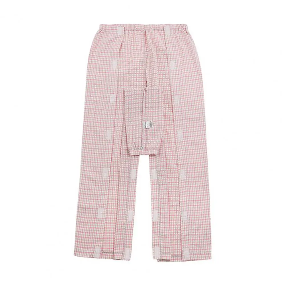 2 Pcs/Set Hospital Top Pants Set Fashion Full Length Cardigan for Home Care Women Home Top Pants Set Patient Top Pants Set