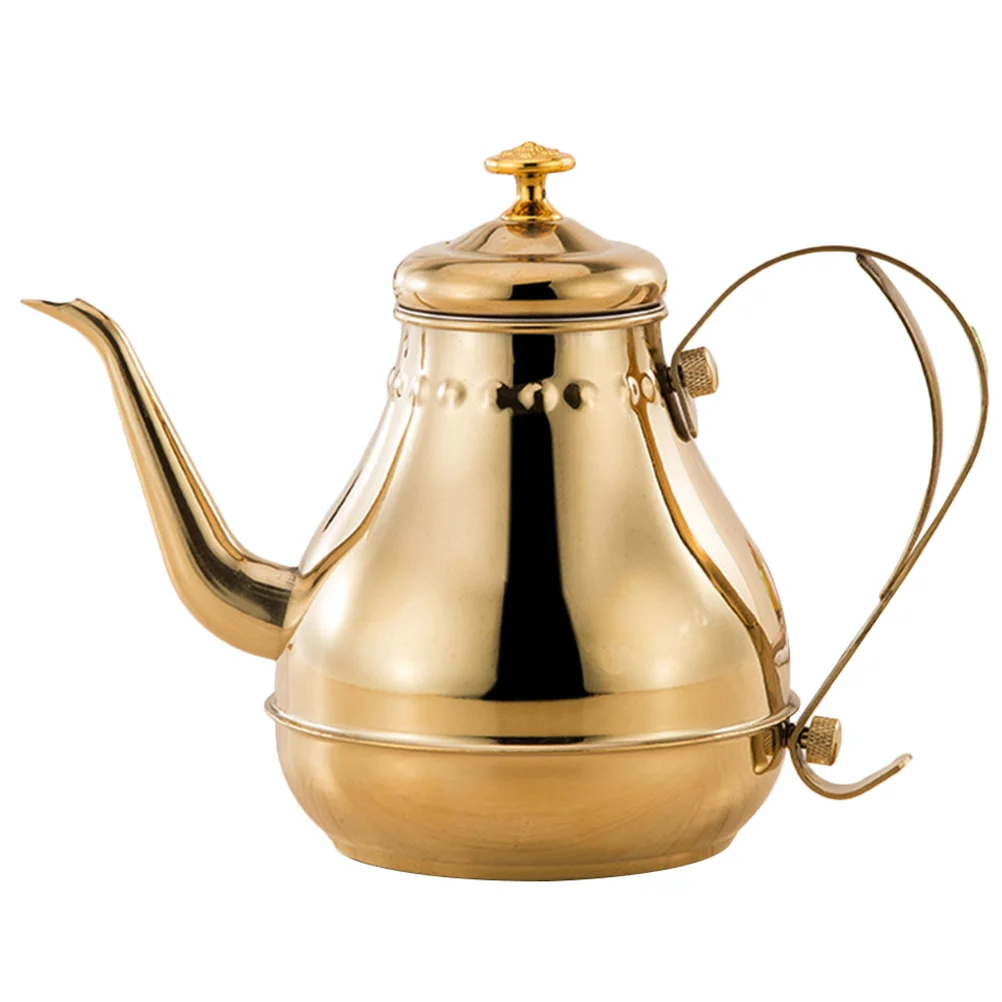 

Vintage Tea Kettle Stainless Steel Teapot Accessory Home Supplies Dripping Convenient Water Household Wear-resistant Make