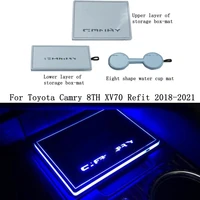 central control storage atmosphere light storage box light for toyota camry 8th xv70 refit 2018 2019 2020 2021 accessories