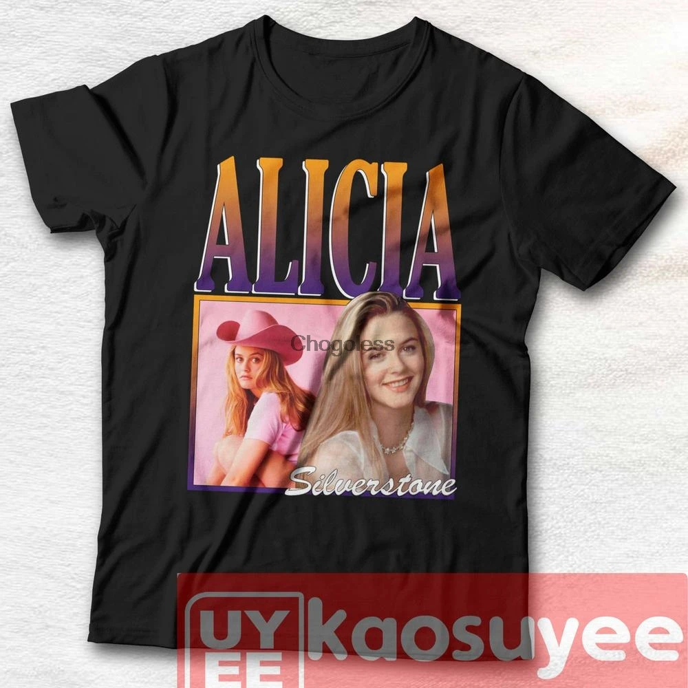 Футболка Alicia Silverstone винтажная рубашка в стиле 90-х годов футболка homeage