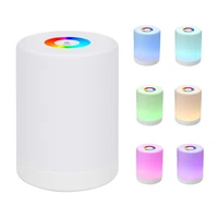 smart led touch control night light rechargeable table lamps induction dimmer dimmable rgb color change portable bedside lamp