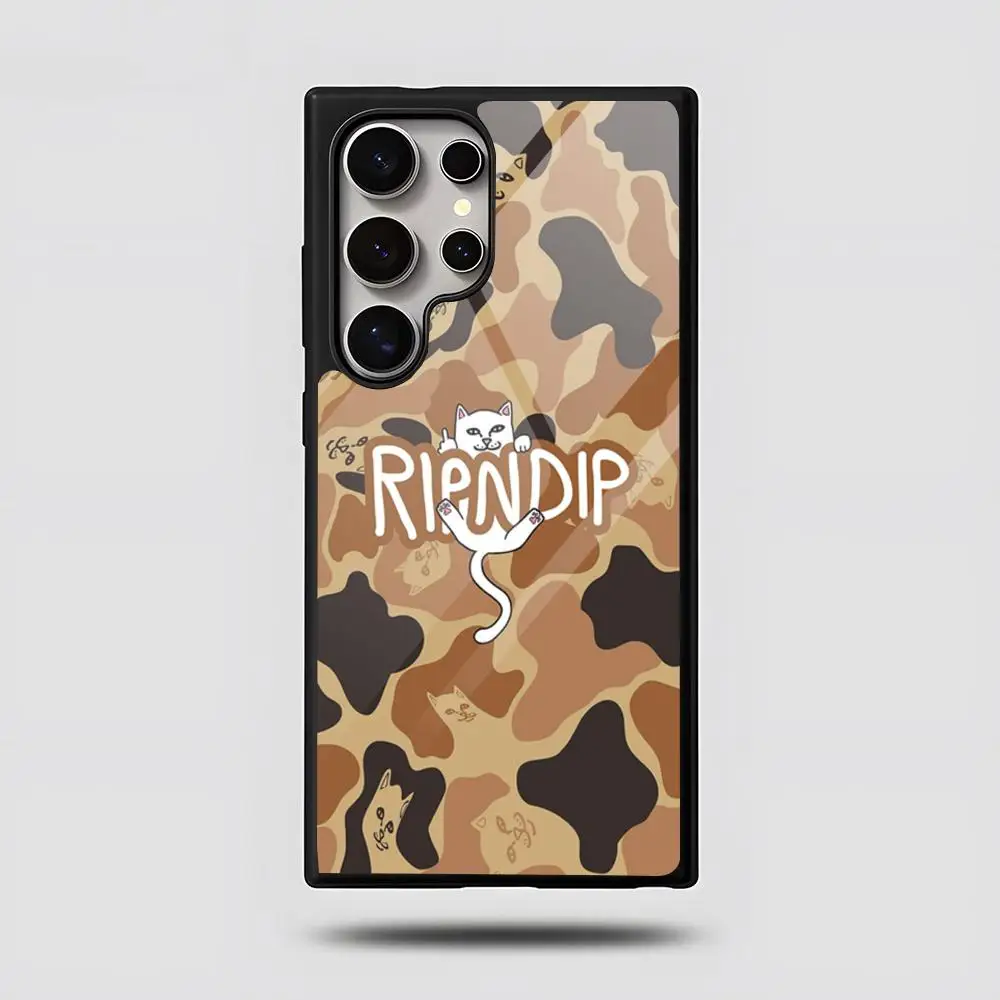 Фото Забавный чехол для телефона R-Ripndipes Cat для SAMSUNG S26 25 24 S22 S20 ULTRA S21 S30 23 Note5 S8 Plus S9 S10E Lite PC+TPU Funda №3
