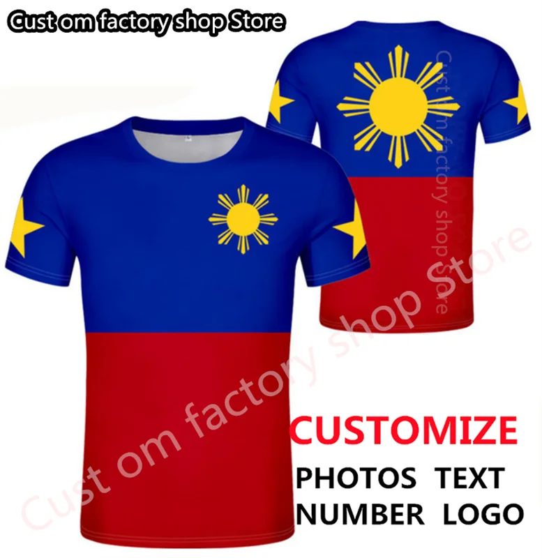 Футболка с надписью сделай сам Филиппинский флаг нации Филиппинская Республика