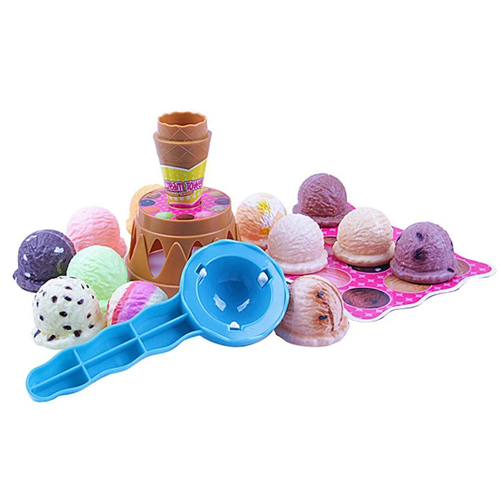 

Game Cone Playset Treats Parlour Balancing Game Pretend Play for Kids Birthday Gift