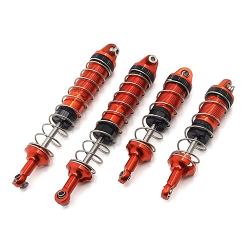 

4Pcs Metal Oil Shock Absorber For 12428 12423 12427 12429 1/12 RC Car Upgrades Accessories Red