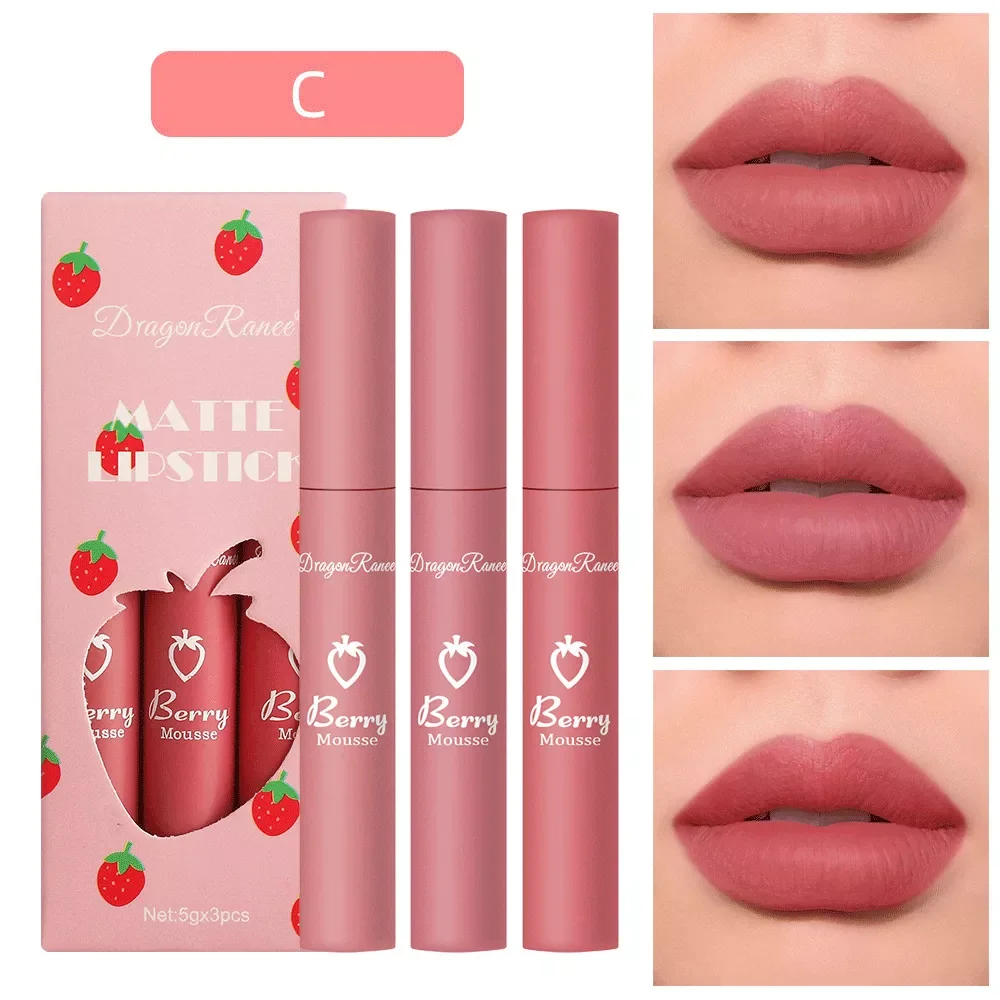 

Velvet Matte Lipsticks Pencil Waterproof Long Lasting Sexy Red Lip Non-Stick Cup Makeup Lip Tint Pen Cosmetic