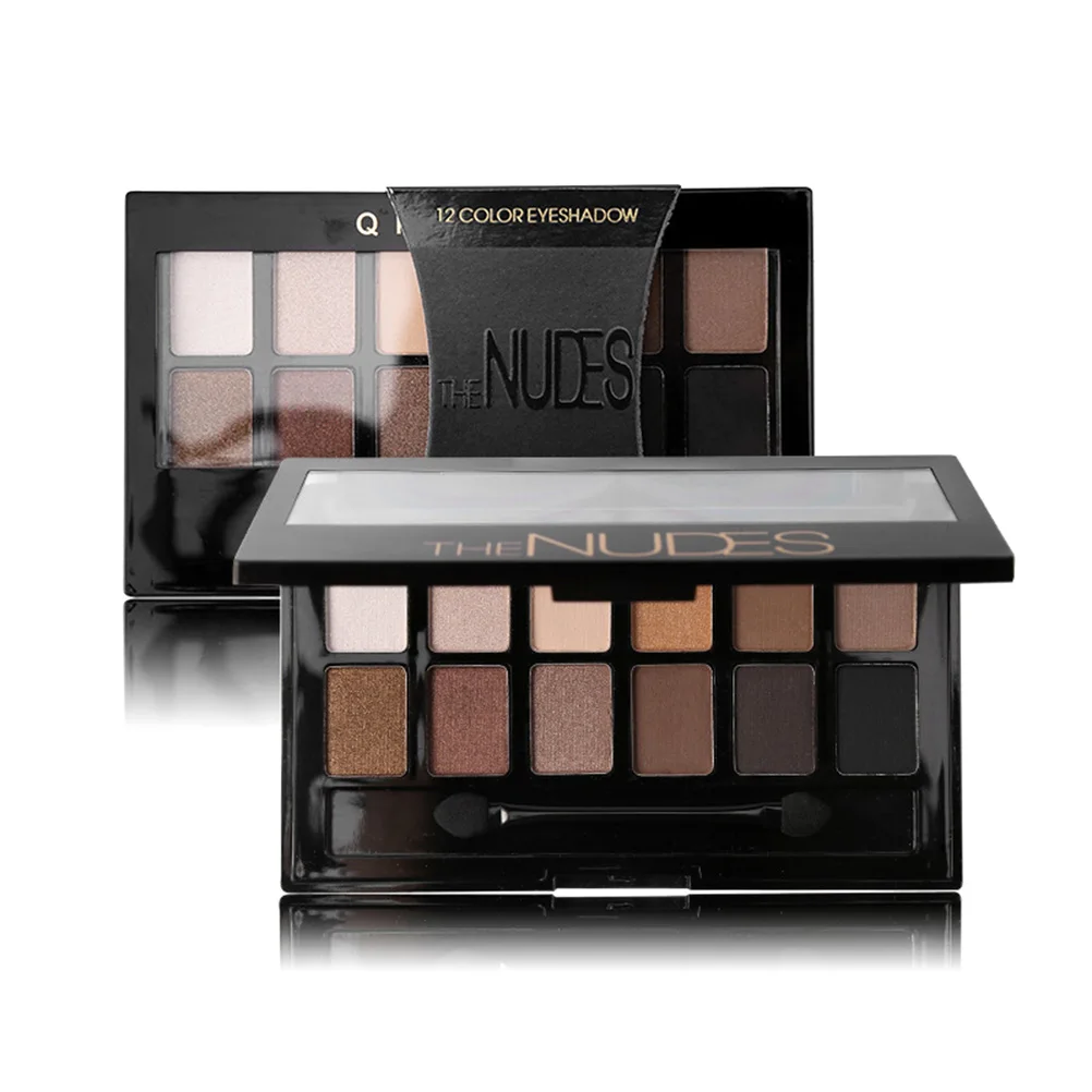 

12 Colors Pigment Eyeshadow Palette Eyes Makeup Palette Nude Eyeshadow Palette